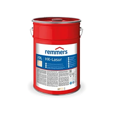 Abbildung von Remmers HK Lasur 3in1 weiß, 20 Liter, Holzlasur aussen, 3n1: Imprägnierung, Grundierung &amp; Lasur, Holzschutz vor Feuchtigkeit UV Strahlung