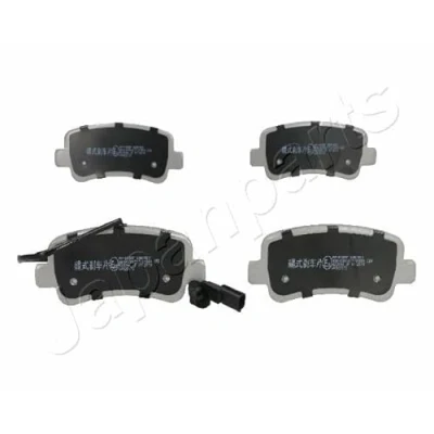 Abbildung von JAPANPARTS PP 108AF Bremsbelagsatz Hinterachse mit integriertem Verschleißwarnkontakt RENAULT: MASTER 3 Kasten, Pritsche/Fahrgestell