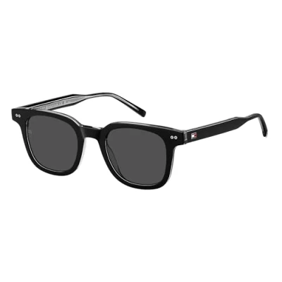 Abbildung von TOMMY HILFIGER Mens TH 2126/S Sunglasses, Black, 48