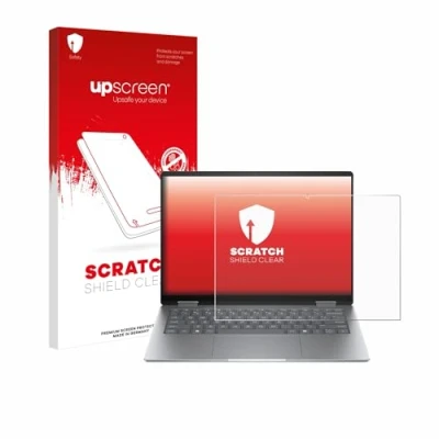 Abbildung von upscreen Schutzfolie für HP Envy x360 14 fc0179ng Kristall klar, Kratzschutz, Anti Fingerprint