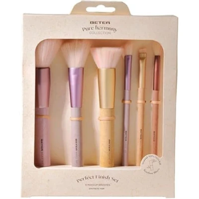 Abbildung von Beter Make up Pinselset Pure Harmony, 6 Pinsel Für Gesicht und Augen, Pinselset, Puder, Foundation, Rouge Lidschatten, Ideal als Geschenk, Weihnachten