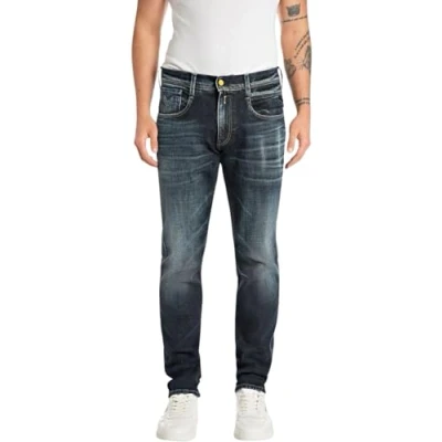 Abbildung von Replay Anbass Pants Jeans Slim Fit, Herren, Größe: 33x34, Dark blue
