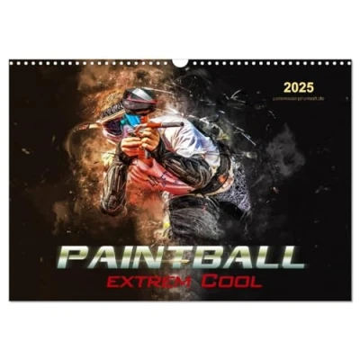 Abbildung von Paintball extrem cool (Wandkalender 2025 DIN A3 quer), CALVENDO Monatskalender