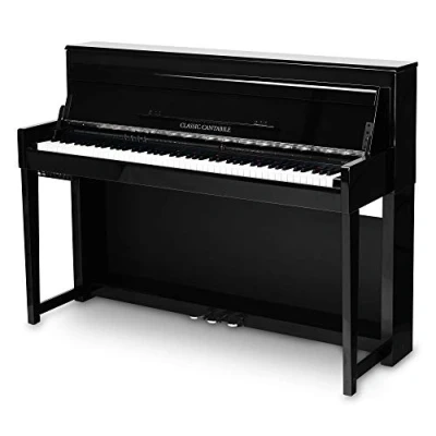 Abbildung von Classic Cantabile UP 1 SH E Piano (88 Tasten, 3 fach Sensorik, Twinova Piano, 22 Effekte, Dämpfersimulation, MP3 Recorder, Mic In, OLED Display, 40 hochwertige Sounds, Pedale) schwarz hochglanz