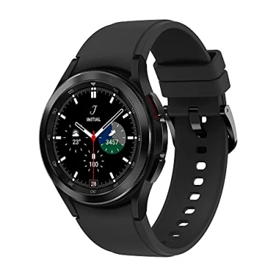 Abbildung von Samsung Galaxy Watch4 Classic, Runde LTE Smartwatch, Wear OS, drehbare Lünette, Fitnessuhr, Fitness Tracker, 42 mm, Black