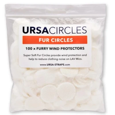 Abbildung von URSA Fur Circles Mini Windschutz für Lav Mikrofone (100x, weiß)