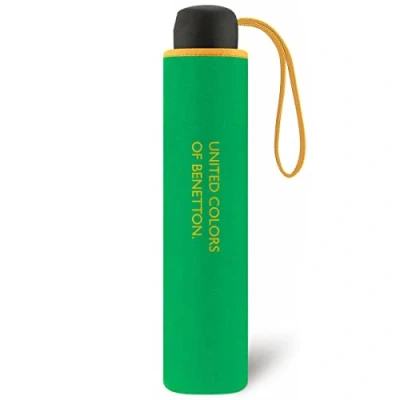 Abbildung von United Colors of Benetton Mini Regenschirm für Damen, 8 Speichen, 95 cm Durchmesser, grün (Grün)