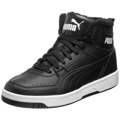 Abbildung von Puma Rebound Unisex Sneaker high, Größe: 44.5, Black/white Hochwertiges lederimitat