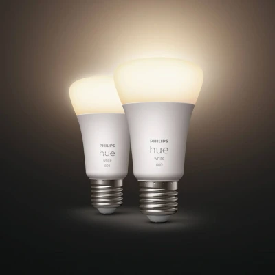 Abbildung von Philips Hue White 9W E27 LED Lampe, 2er Set