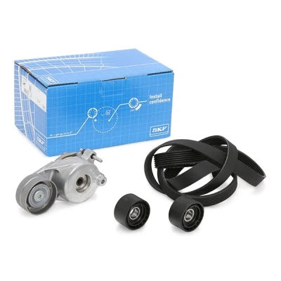 Abbildung von SKF VKMA 38070 Keilrippenriemensatz MERCEDES BENZ: CLS Coupe, Vito Bus, E Klasse T modell, JEEP: Commander, GRAND CHEROKEE 3