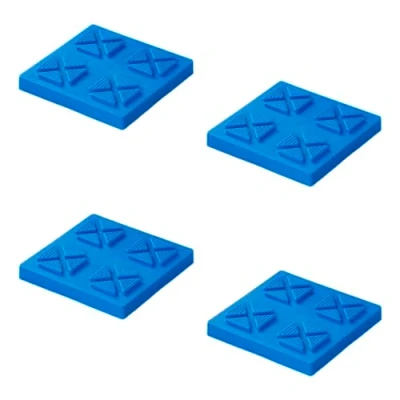 Abbildung von ProPlus Stützplatten stapelbar 21x21x3,3cm Set von 4 Stück