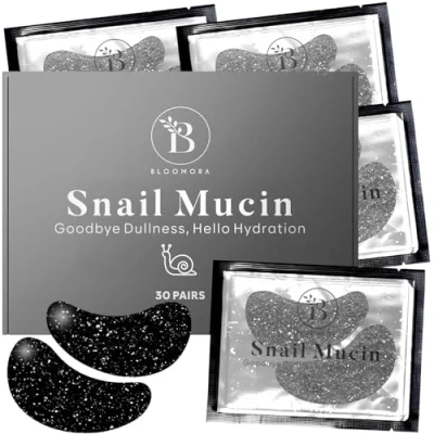Abbildung von Augenpads gegen Augenringe (30 Paare), Eye Pads mit Snail Mucin &amp; Hyaluron, Patches zur Entfernen, Under für Hydratation, Tränensäcke, Mask
