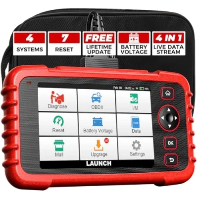 Abbildung von LAUNCH CRP123X V2.0 OBD2 Auto Diagnosegerät, Kfz Diagnosegerät für Motorgetriebe, ABS, SRS, AutoVIN, mit Öl/ETS/SAS/ABS/BMS/DPF/BREMSE Zurücksetzen