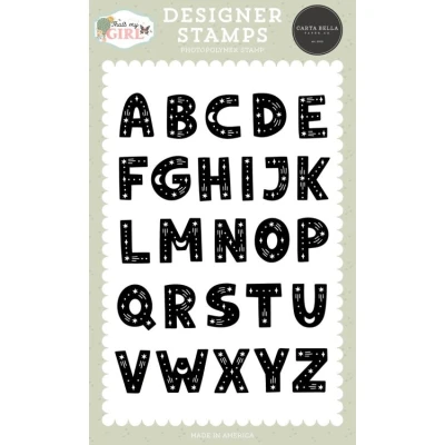 Abbildung von Carta Bella That&#039;s My Girl Designer Stamps Sparkle Alphabet (CBG418044)