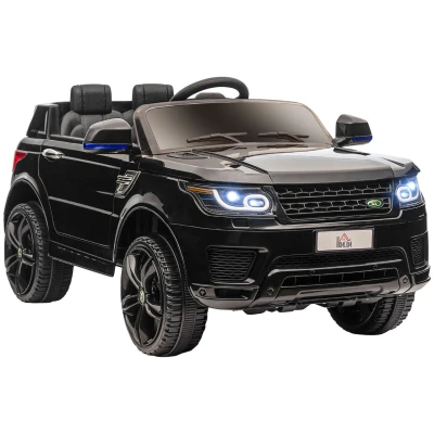 Abbildung von HOMCOM Elektro Kinderauto Kinderfahrzeug, Kinder SUV mit Sicherheitsgurt, Hupe, Scheinwerfer, Belastbarkeit 30 kg, (1 tlg), 2,4 G Fernbedienung, Musik
