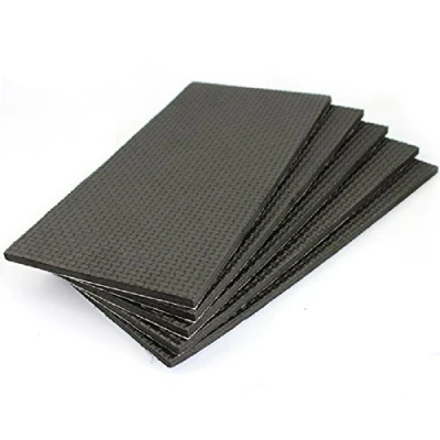 Abbildung von Hettich Großer Zuschnitt Eva selbstklebend (1 x 5 Stück) Filzgleiter Möbelgleiter 49522 Stuhlgleiter rutschfest Schutz Möbel Blatt Gummi 200 100 mm schwarz