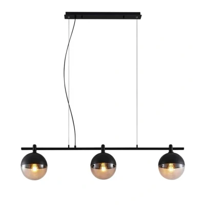 Abbildung von Lucande Dustian Hängeleuchte, 3 fl., 124 cm