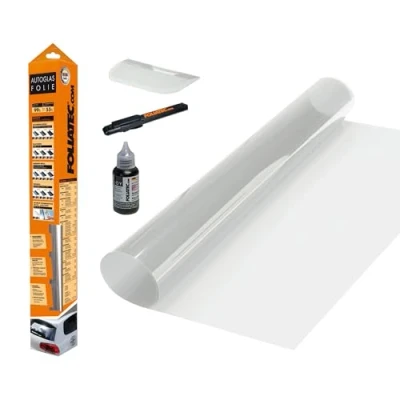 Abbildung von FOLIATEC Securlux Sicherheitsfolie Splitterschutz Folie Autoscheibenfolie Einbruchschutzfolie, mit ABG, Transparent, 51 x 400 cm / 76 152