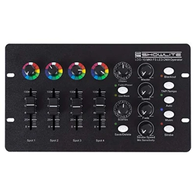 Abbildung von Showlite LDO 10 MKII FS LED DMX Operator Controller für Scheinwerfer Ideal Alleinunterhalter, kleinere Bands oder Kneipen Automatik Musiksteuerung