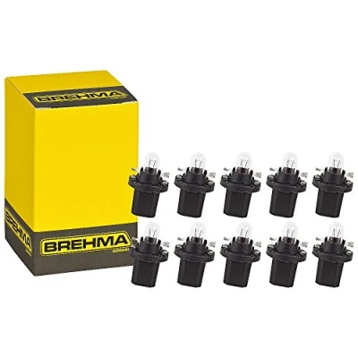 Abbildung von 10x BREHMA BAX10d B8,5d Schwarz Instrumentenbeleuchtung 12V 1,2W