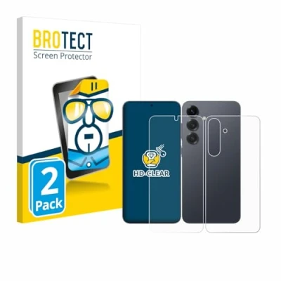 Abbildung von BROTECT (2 Stück Schutzfolie für Samsung Galaxy S25 Plus (Display+Rückseite) Displayschutz Folie Ultra Klar