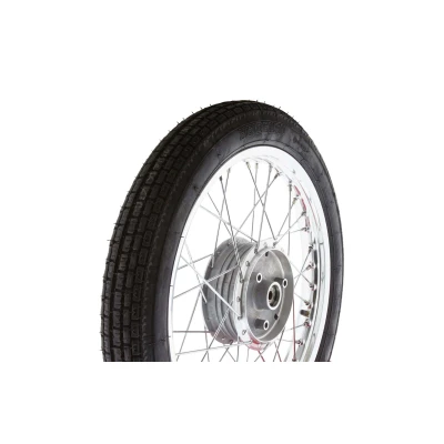 Abbildung von Komplettrad 1,5x16 Zoll Alufelge mit Chromspeichen Reifen Heidenau K30 Simson