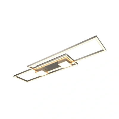 Abbildung von LED Deckenlampe Albany, nickel, 100 x 28 cm, Alu CCT dimmbar