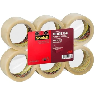 Abbildung von Scotch Verpackungsklebeband für einen sicheren Verschluss, Transparent, 50 mm x 66 m, 6 Rollen/Packung