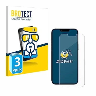 Abbildung von BROTECT Schutzglas für Apple iPhone 13 Pro Max (3 Stück) Schutzfolie Panzer Folie Glas [Extrem Kratzfest 9H, Anti Fingerprint, Ultra Transparent]