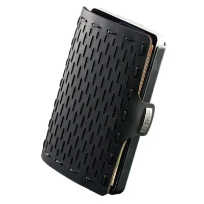Abbildung von I CLIP Original Geldbörse mit Münzfach Slim Wallet aus Leder Kreditkartenetui Geldklammer hochwertiges Portemonnaie Schwarz schwarzem Rahmen
