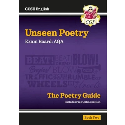 Abbildung von GCSE English AQA Unseen Poetry Guide Book 2 includes Online Edition (CGP Poetry)