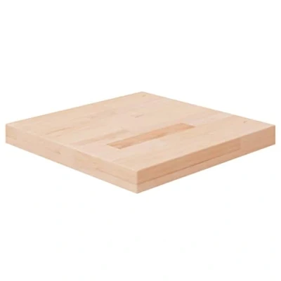 Abbildung von vidaXL Tischplatte Quadratisch Massivholzplatte Eichenplatte Holzplatte Platte Ersatztischplatte für Esstisch 40x40x4cm Eichenholz Unbehandelt