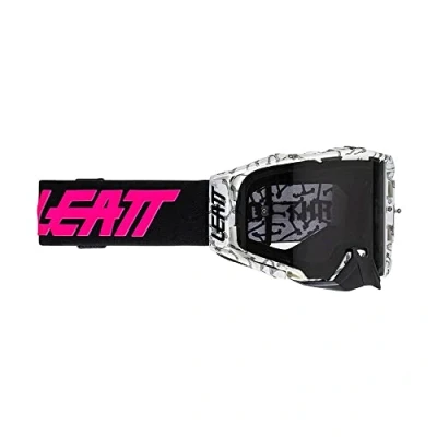 Abbildung von Leatt Motocross Brille Velocity 6.5 Klar, Knochen Schwarz Pink, 2120
