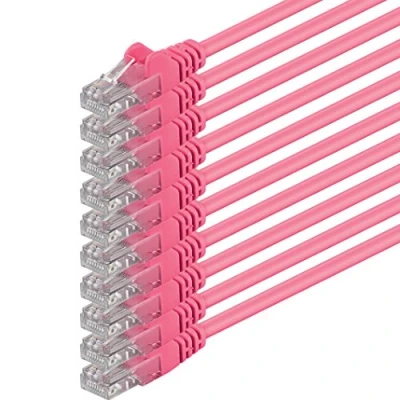 Abbildung von 0,5m magenta 10 Stück (PACK) CAT.6 CAT6 Ethernet Lan Netzwerk Kabel 1000 Mbit/s Patchkabel
