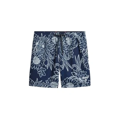 Abbildung von Superdry Badeshorts, Herren, Größe: Medium, Blue chrysanthemum print