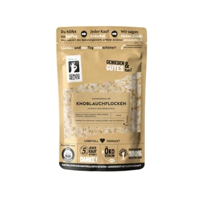 Abbildung von Bremer Gewürzhandel Knoblauchflocken, Knoblauchchips zum Kochen, Knoblauch in Scheiben geschnitten, 10 x 100g