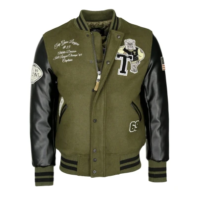Abbildung von TOP GUN MIT ÄRMEL IN Bomberjacke, Herren, Größe: Small, Olive/black