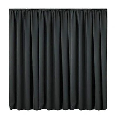 Abbildung von JEMIDI Vorhang blickdicht 300x245cm Gardine mit Kräuselband Universalband 100% Polyester Schal lang für Wohnzimmer Schlafzimmer weiß