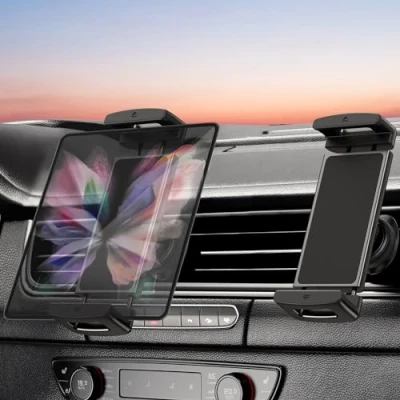 Abbildung von OATSBASF Handyhalterung Auto Handy Halterung Lüftung Schwerkraft Autohalterung KFZ Handyhalter fürs kompatibel mit iPhone, Galaxy S22 S21 S20, Huawei Xiaomi Smartphone (H Black)
