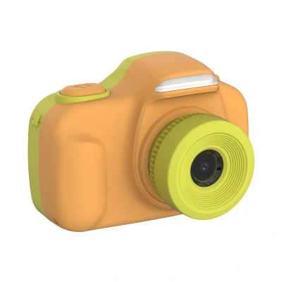 Abbildung von myFirst Camera 3 Mini Kamera für Kinder Weihnachten Geburtstagsgeschenk Jungen Mädchen Erwachsene Alter 4 15 Reisen mit Selfie Objektiv 12MP HD Videokamera gratis stoßfester Hülle (Gelb)