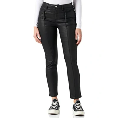 Abbildung von comma CI Damen Hose lang Freizeithose, 9999 Black, 36