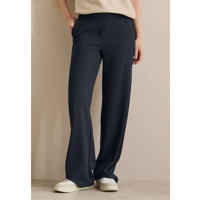 Abbildung von Cecil Basic WIDE LEG Stoffhose, Damen, Größe: XXLx30, Blau