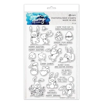 Abbildung von Ranger SH Clearstamps 6 x 9 easter bunnies HUR85577 Simon Hurley (02 24)