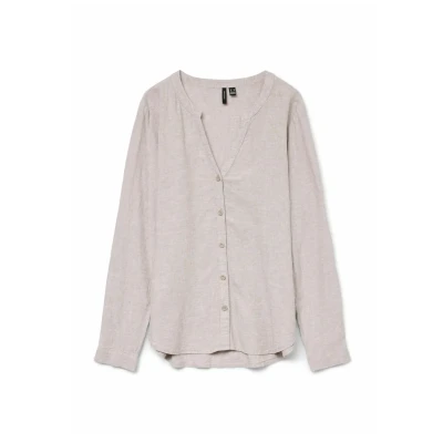 Abbildung von Vero Moda Vmlinn Bluse, Damen, Größe: XS, Moon rock