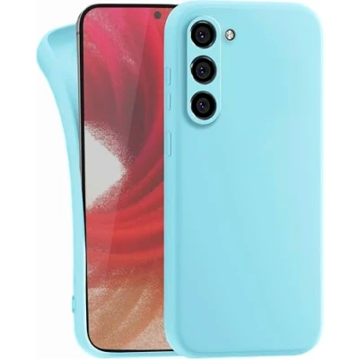 Abbildung von MyGadget Hülle für Samsung Galaxy S23 robuste Silikon Schutzhülle TPU Case Slim Silikonhülle Back Cover Kratzfest Handyhülle Matt Hellblau