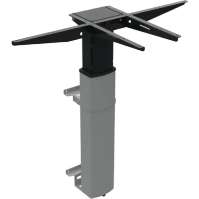 Abbildung von Worktrainer Conset 501 19 Wall Wand Schreibtisch Höhe 68 120 cm Elektrischer Höhenverstellbarer Gestell Silber