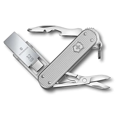 Abbildung von Victorinox Schweizer Taschenmesser, Jetsetter@work, Multitool, Swiss Army Knife mit 6 Funktionen, Phillips Schraubendreher 0/1, magnetisch
