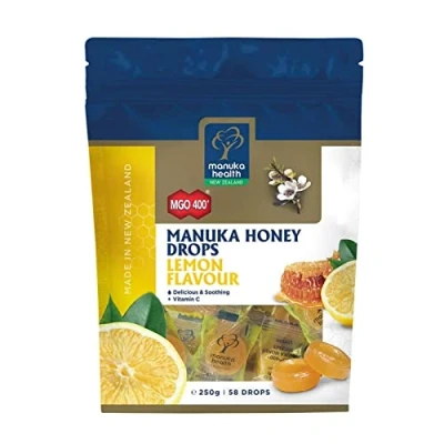 Abbildung von Manuka Health Honig MGO400 + Zitronen Lutschtabletten 250g