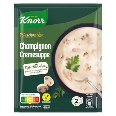 Abbildung von Knorr Feinschmecker Champignon Cremesuppe, 16er Pack (16 x 500 ml)