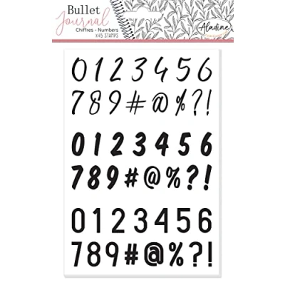 Abbildung von Stamp Bullet Journal Numbers